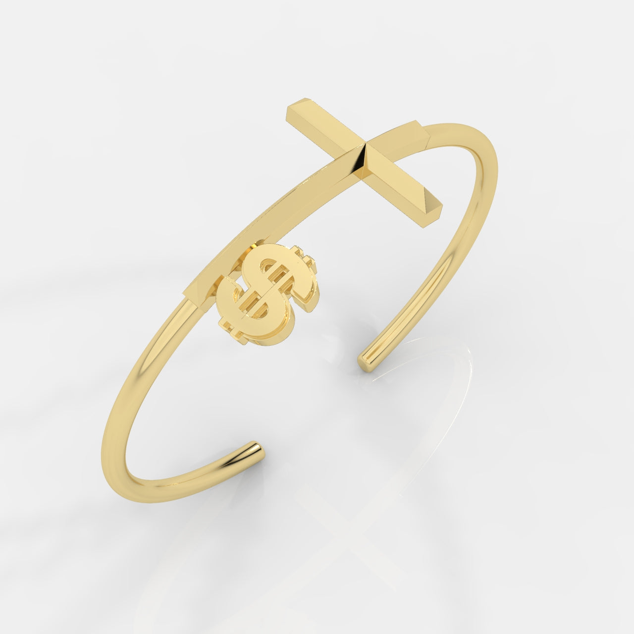 Bangle With Solid Band